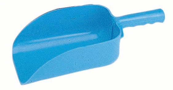 Square Plastic Feed Scoop Blue