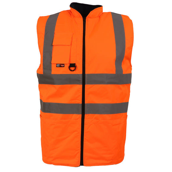 Hi Viz Fleece Lined Bodywarmer [0110621]