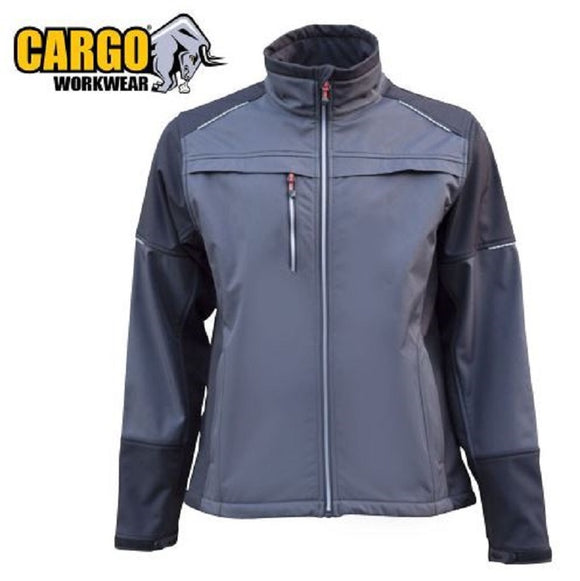 Cargo Cooper Softshell Fleece Jacket Black & Grey