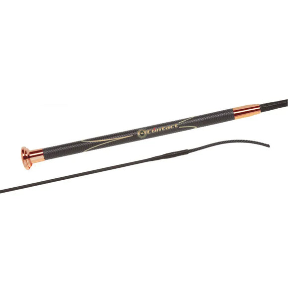 Fleck Contact Dressage Whip Black/Rose Gold 120cm [037952051]