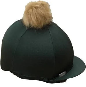 Lycra Hat Cover With Faux Fur Pom Pom[02321038]